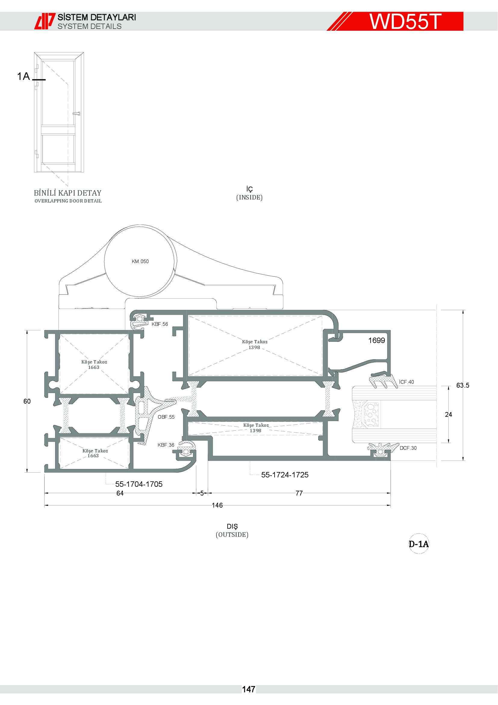 S 55 Yalıtımlı Alüminyum 80